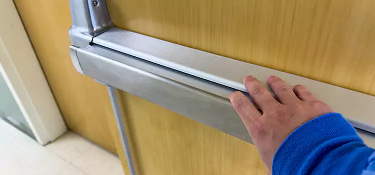 Installing a Push Bar on a Door Boone